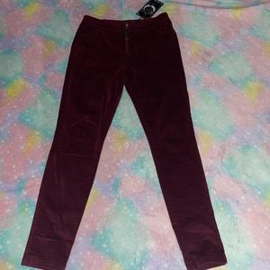 Killstar Stroke of Midnight velvet trousers